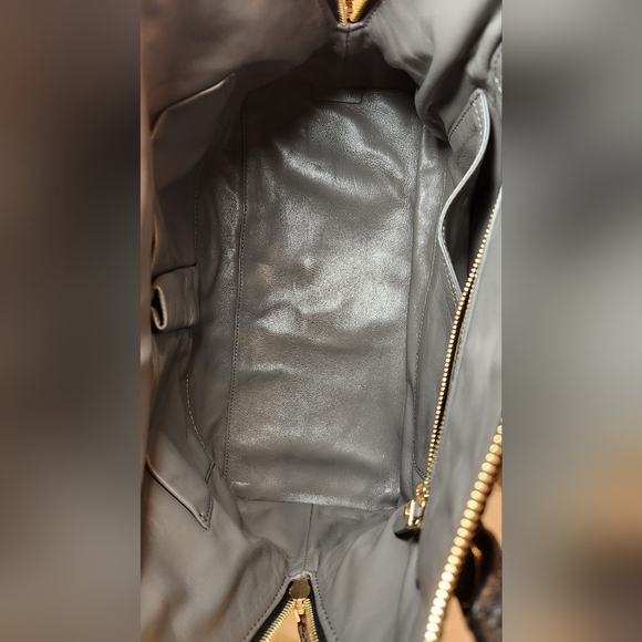 NWT! Henri bendel Premium Luxe Line snakeprint leather dome Satchel bag - Picture 7 of 9